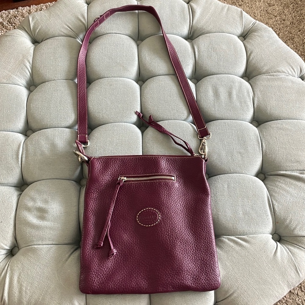 Roots Stella Flat Tribe Leather Crossbody Bag